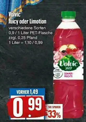 Edeka Volvic Juicy Oder Limotion Angebot