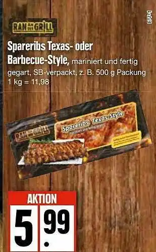 Edeka Spareribs Texas Oder Barbecue-style Angebot