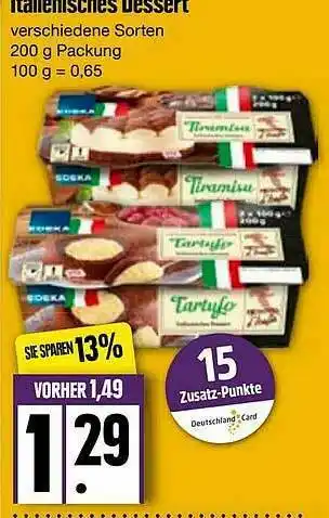 Edeka Italienische Dessert Angebot