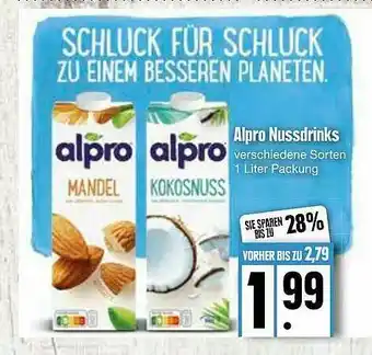 Edeka Alpro Nussdrinks Angebot