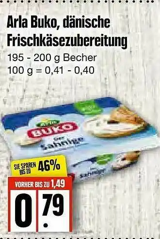 Edeka Frischemarkt Arla Buko, Dänische Frischkäsezubereitung Angebot