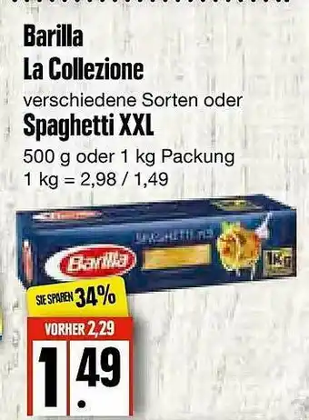 Edeka Frischemarkt Barilla La Collezione Oder Spaghetti XXL Angebot