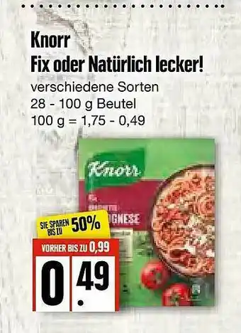 Edeka Frischemarkt Knorr Fix Oder Natürlich Lecker Angebot