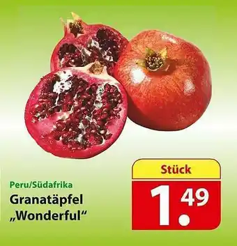 Famila Nord Ost Peru-südafrika Granatäpfel „wonderful” Angebot