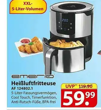 Famila Nord Ost Emerio Heißluftfritteuse AF 124802.1 Angebot