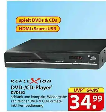 Famila Nord Ost Reflexion Dvd-cd Player DVD362 Angebot