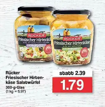 Famila Nord West Rücker Friesischer Hirten Käse Salatwürfel Angebot