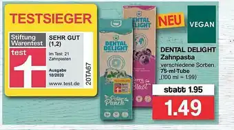 Famila Nord West Dental Delight Zahnpasta Angebot