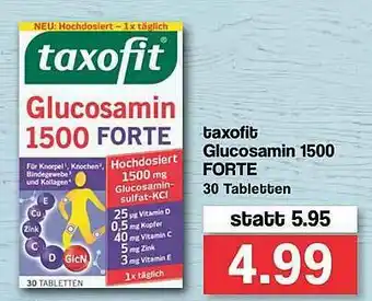 Famila Nord West Taxofit Glucosamin 1500 Forte Angebot