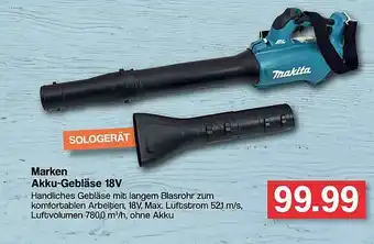 Famila Nord West Marken Akku-gebläse 18v Angebot