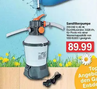 Famila Nord West Sandfilterpumpe Angebot