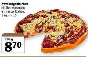 Globus Zwetschgenkuchen Angebot