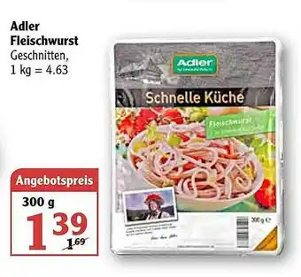 Globus Adler Fleischwurst Angebot