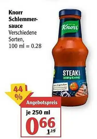 Globus Knorr Schlemmer Sauce Angebot