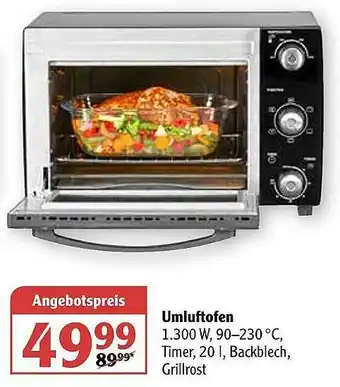 Globus Umluftofen Angebot