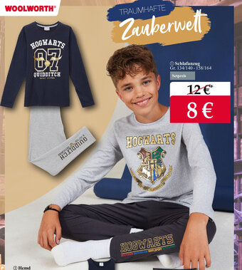 Woolworth Wizarding World H Schlafanzug Gr. 134/140-158/164 Angebot