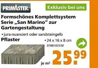 Globus Baumarkt Primaster Formschönes Komplettsystem Serie „san Marino” Zur Gartengestaltung Angebot