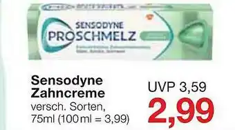 Jawoll Sensodyne Zahncreme Angebot