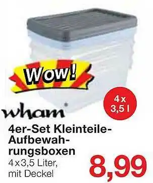 Jawoll Wham 4er-set Kleinteile- Aufbewah-rungsboxen Angebot