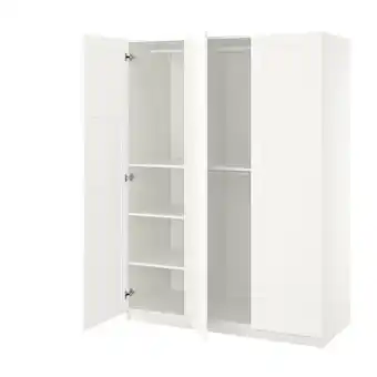 IKEA Pax / bergsbo schrankkombination weiß 150x60x201 cm Angebot