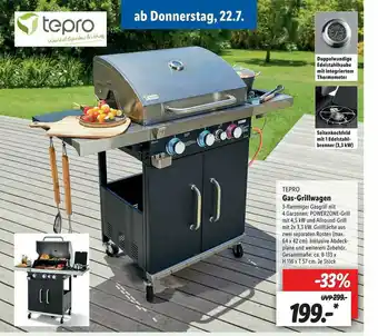 Lidl Tepro Gas-grillwagen Angebot