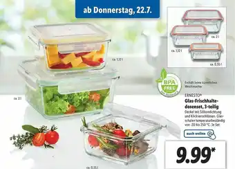 Lidl Enersto Glas-frischhalte-dosenset 3-teilig Angebot