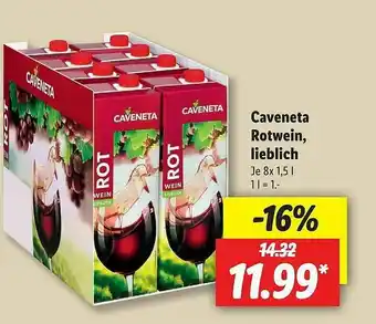 Lidl Caveneta Rotwein Lieblich Angebot