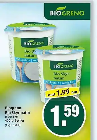 Markant Biogreno Bio Skyr Natur Angebot