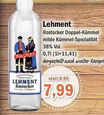 Aktiv Irma Lehment rostocker doppel-kümmel mild kümmel-spezialität Angebot