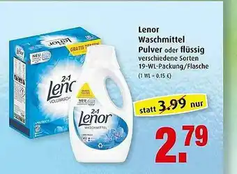 Markant Lenor Waschmittel Angebot