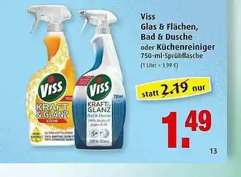 Markant Viss Glas & Flächen, Bad & Dusche Oder Küchenreiniger Angebot