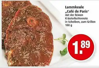 Markant Lammkeule „café De Paris” Angebot