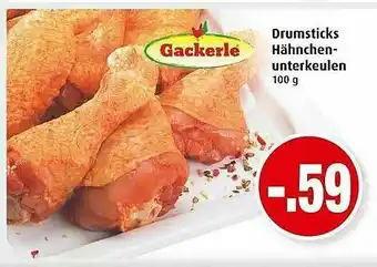 Markant Gackerle Drumsticks Hähnchenunterkeulen Angebot