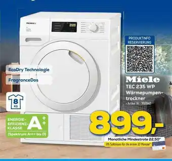 Euronics Berlet Miele tec 235 wp wärmepumpentrockner Angebot