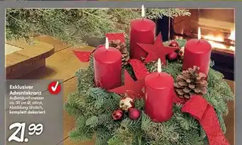 Blumen Risse Exklusiver adventskranz Angebot