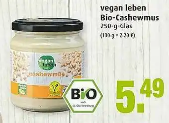 Markant Vegan Leben Bio-cashewmus Angebot