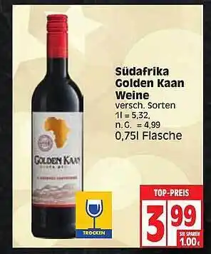 Edeka Südafrika golden kaan weine Angebot