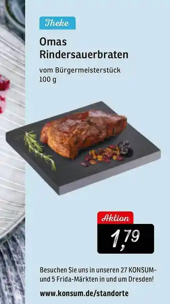 KONSUM Omas rindersauerbraten Angebot