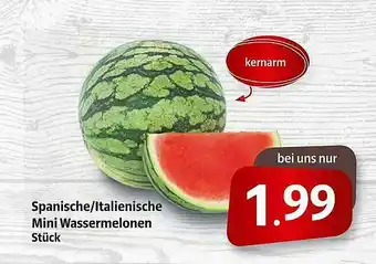 Markant Markt Spanische -italienische Mini Wassermelonen Stück Angebot