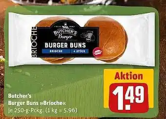 REWE Kaufpark Butcher's burger buns „brioche“ Angebot