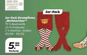 NETTO 2er-pack strumpfhose „weihnachten“ Angebot