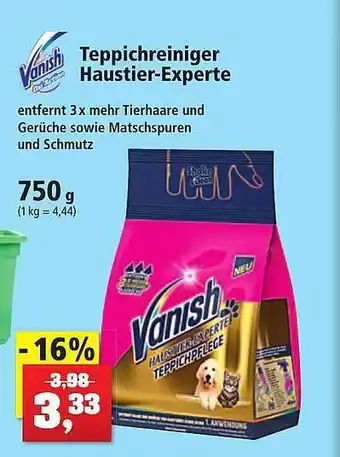 Thomas Philipps Vanish teppichreiniger haustier-experte Angebot