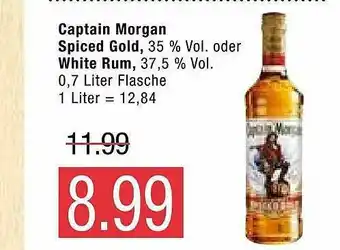 Marktkauf Captain Morgan Spiced Gold Oder White Rum Angebot