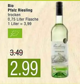 Marktkauf Bio Pfalz Riesling Angebot