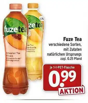 Wasgau Fuze tea Angebot