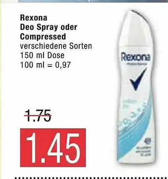 Marktkauf Rexona Deo Spray Oder Compressed Angebot