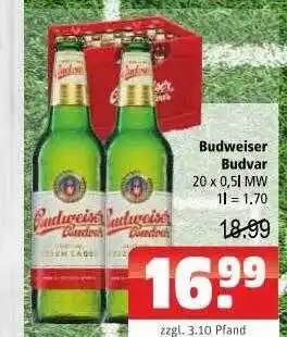 Getränkehaus Budweiser budvar Angebot