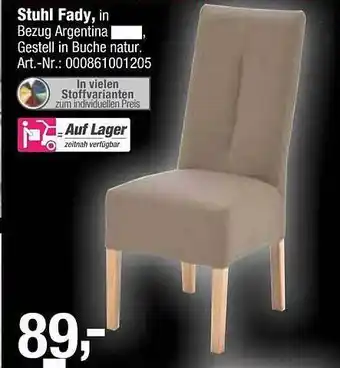 Opti Wohnwelt Stuhl fady Angebot