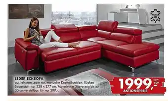 Uni Polster Leder ecksofa Angebot