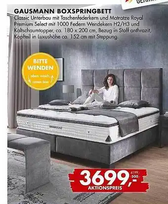 Uni Polster Gausmann boxspringbett Angebot